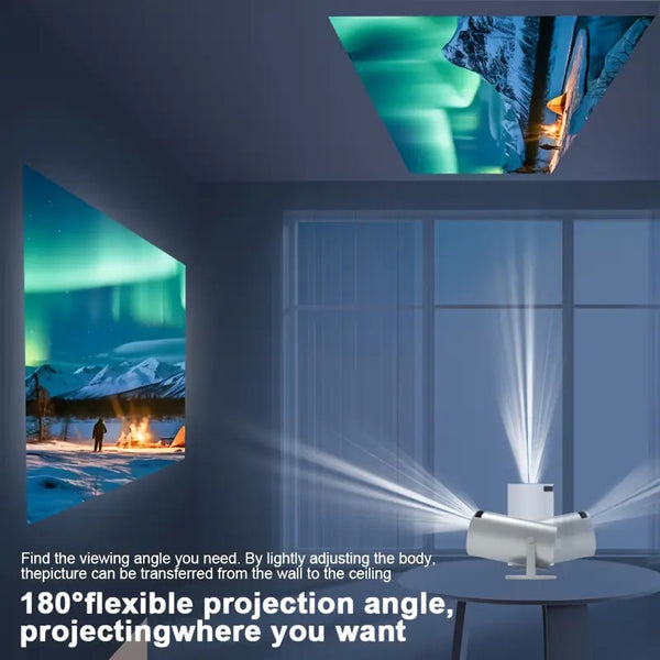 Magcubic HY300 Pro projector showing clear 130” display