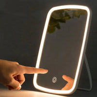 Teexin LED Makeup Mirror with three lighting modes displayed.
