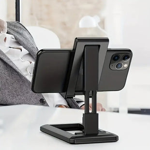 sleek adjustable phone holder with anti-slip silicone panel